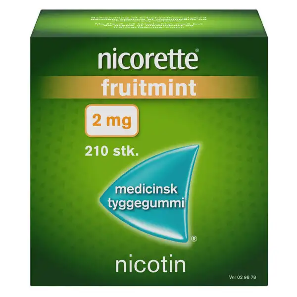 NICORETTE FRUITMINT 2 MG 210 STK