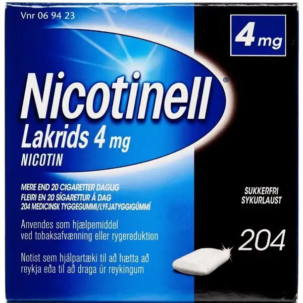 NICOTINELL LAKRIDS 4 MG 204 STK