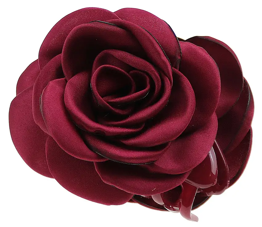 Senze Hårklemme i plast Burgundy 9 cm
