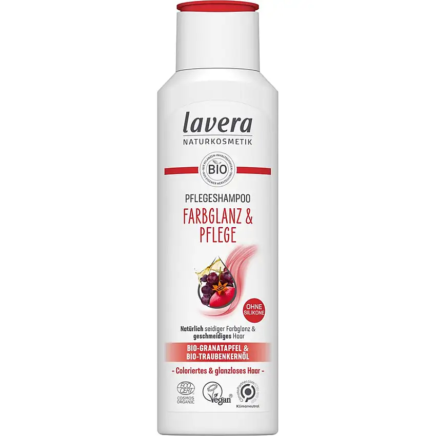 Lavera Shampoo Plejeshampoo Farveglans og pleje 250 ml