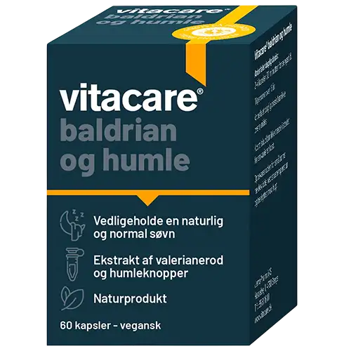 VitaCare Baldrian og Humle (60 tabletter)
