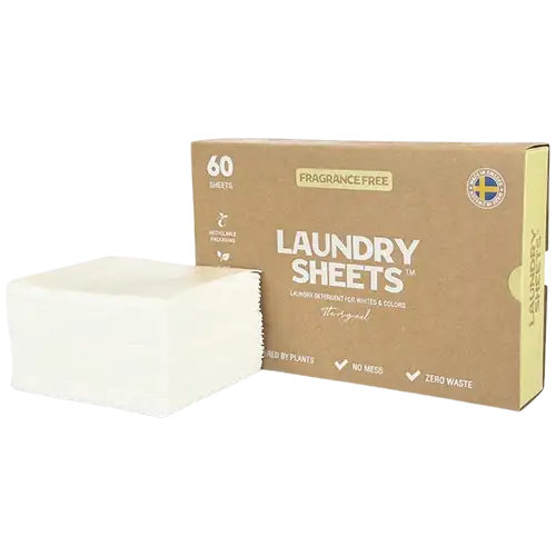 Laundry Sheets Vaskemiddel I Ark Ocean Breeze (60 stk)