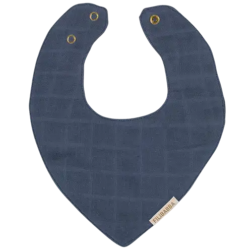Filibabba Hagesmæk Muslin Muddly Blue (1 stk)