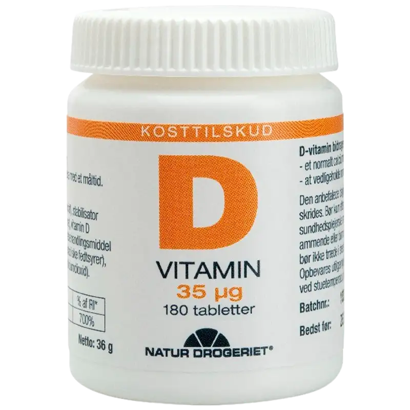 Natur Drogeriet D vitamin 35 ug (180 tabl)