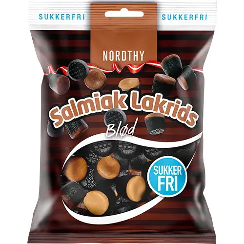 Nordthy Sukkerfri Salmiak Lakrids (65 g)