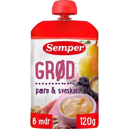 Semper Grød Pære & Svesker 6M (120 g)
