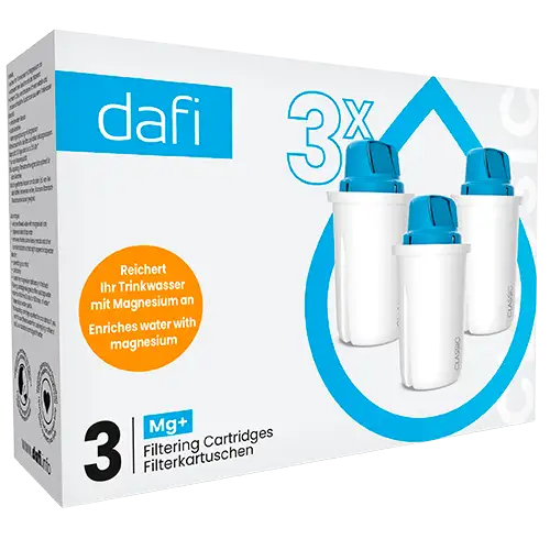 Dafi Filterpatroner 3-Packmagnesium Mineraler (1 sæt)