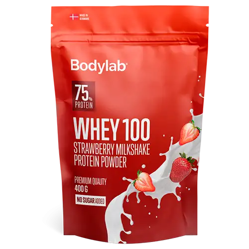 Bodylab Whey100 Proteinpulver Strawberry Milkshake (400 g)