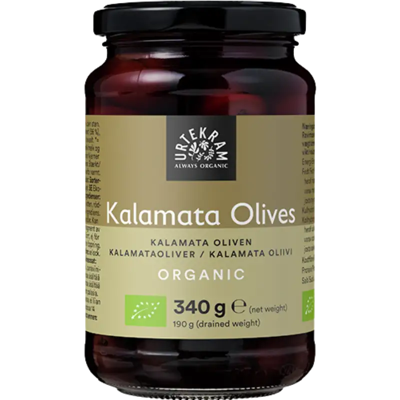 Urtekram Kalamata Oliven u. sten Ø (340 g)