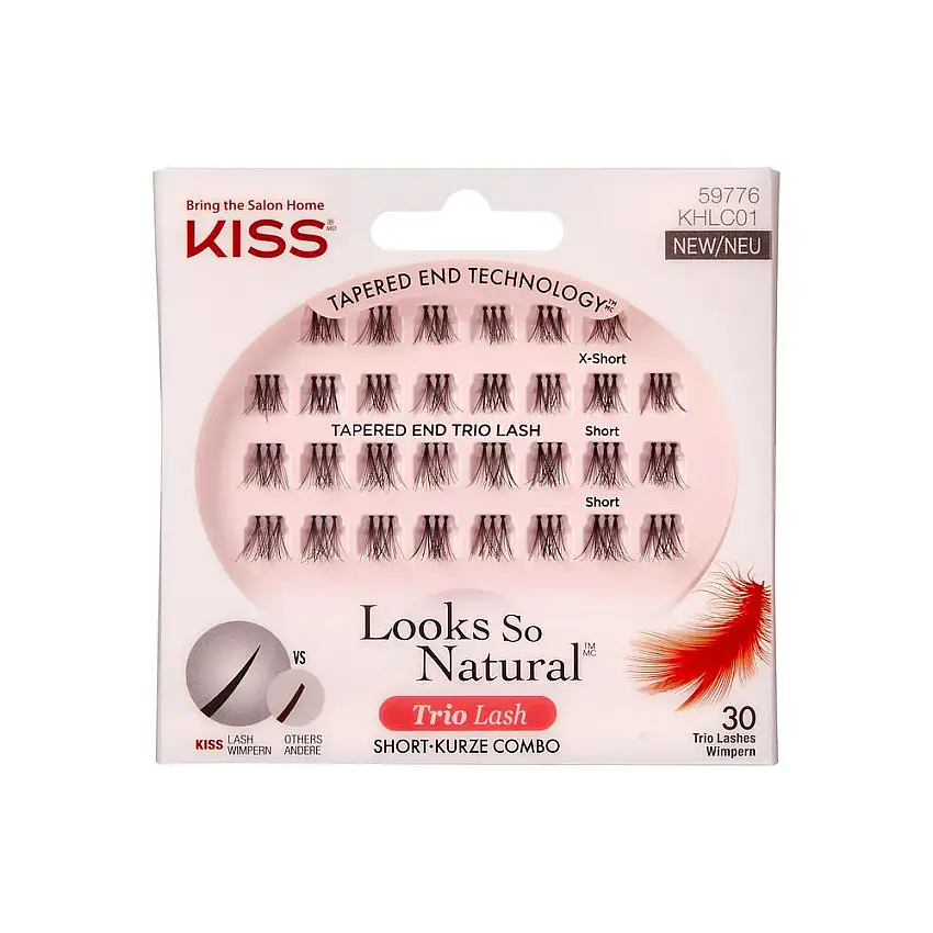 KISS Look So Natural Trio Lash Short KHLC01 30 stk