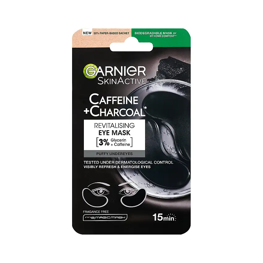 Garnier Skin Active Caffeine + Charcoal Eye Mask 5 g