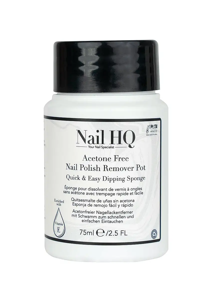 Nail HQ Acetone Free Nail Polish Remover Sponge 75 ml