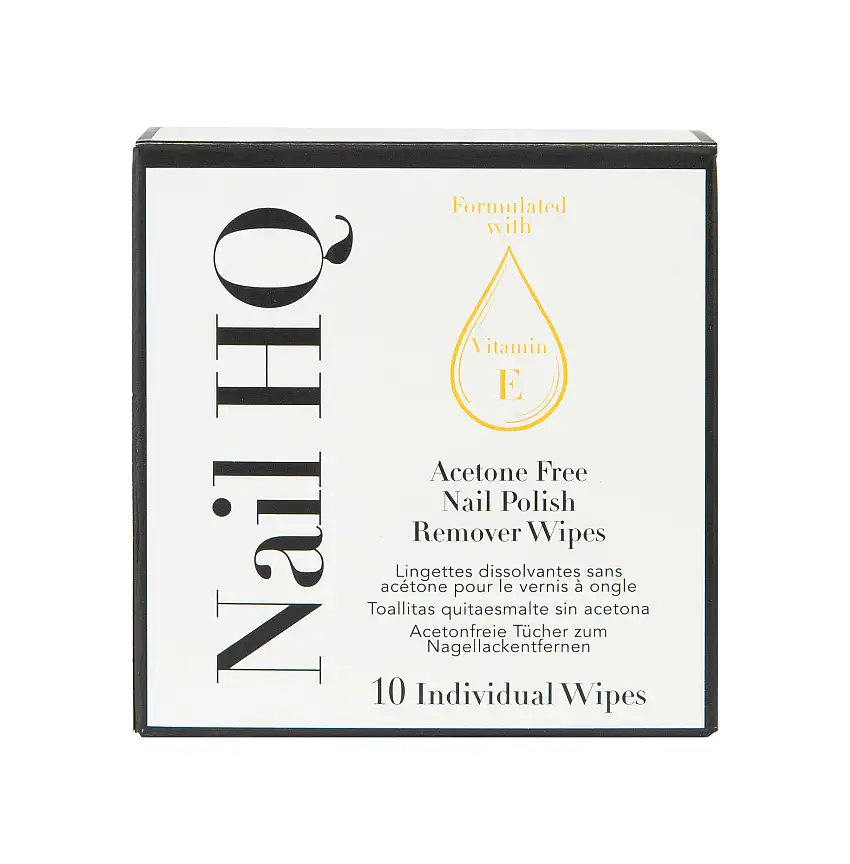 Nail HQ Acetone Free Nail Polish Remover Wipes 10 stk