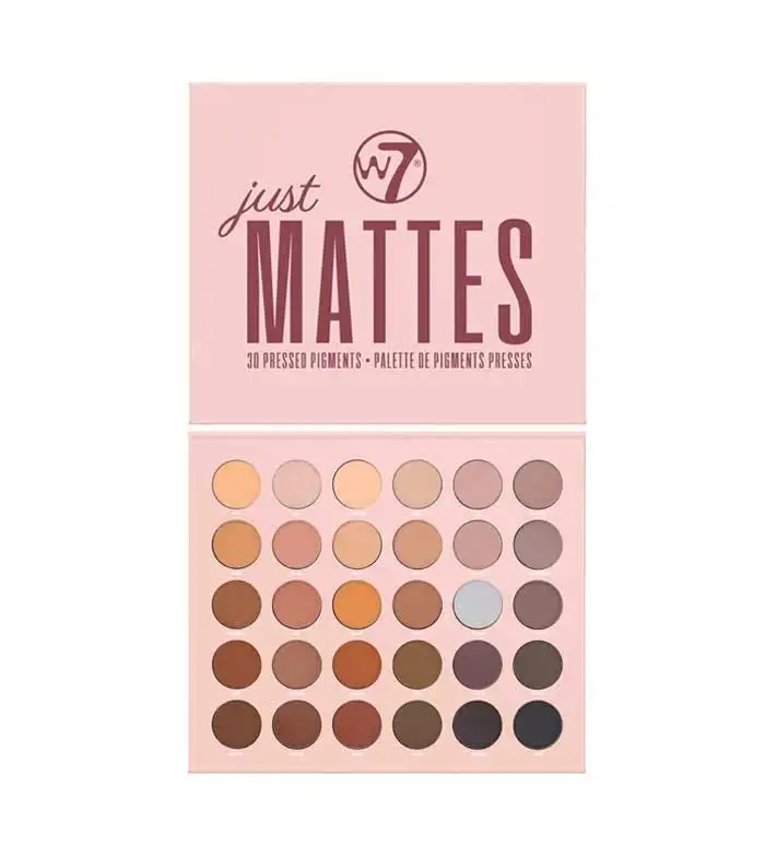 W7 Just Mattes Pressed Pigment Palette 1 stk