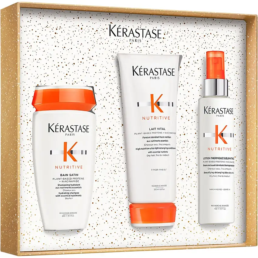 Kérastase Nutritive Nutritive Fondant XMas Set Bain Satin Shampoo 250 ml + Lait Vital Lotion 200 ml + Lotion Thermique Universelle 150 ml / 1 Stk.