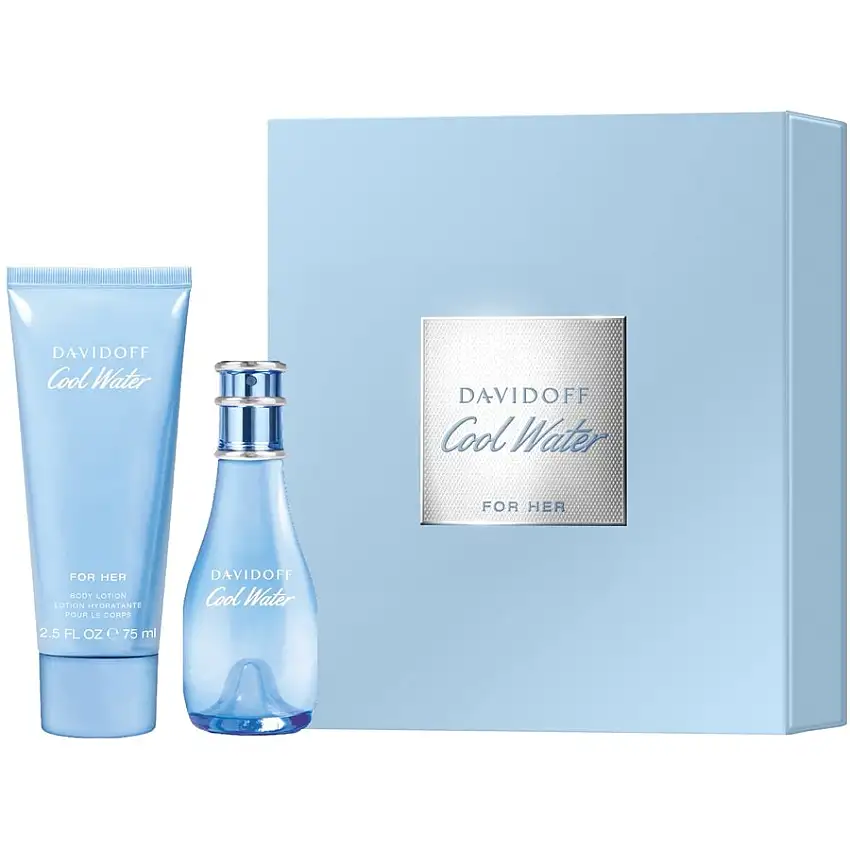 Davidoff Cool Water For Her Gavesæt Eau de Toilette Spray 30 ml + Body Lotion 75 ml / 1 Stk.