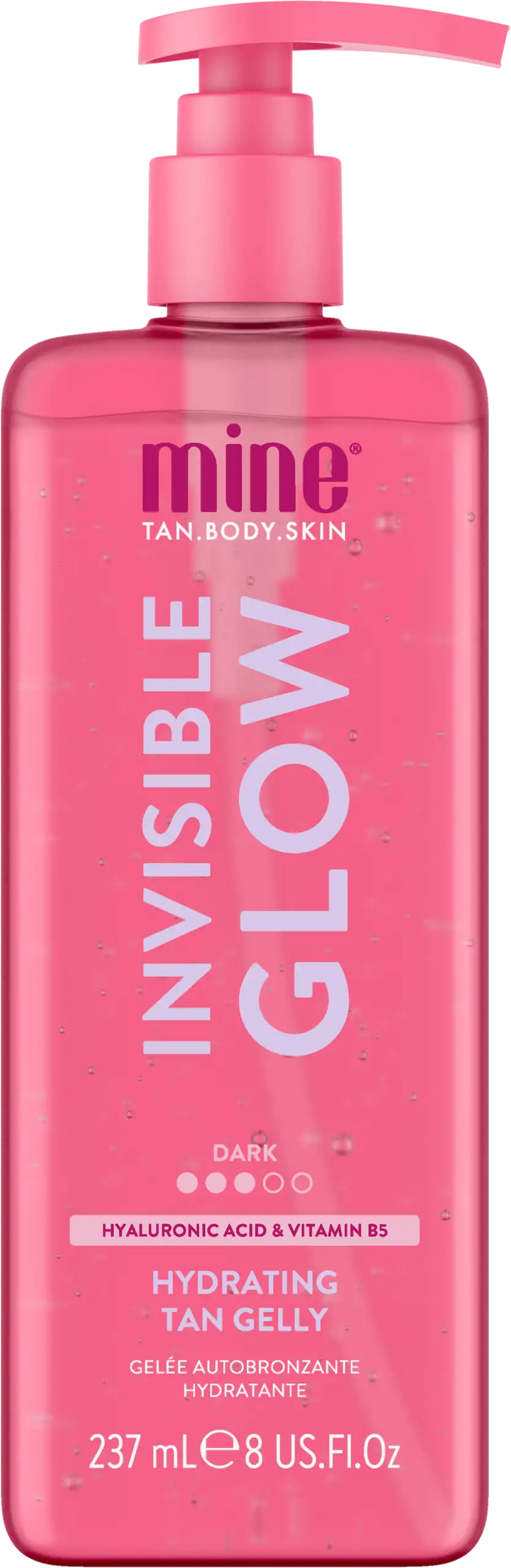 MineTan Invisible Glow Dark Hydrating Tan Gelly 237 ml