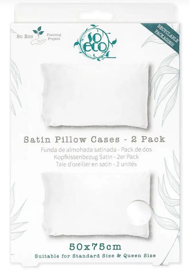 So Eco Pillow Case Double Pack 2 stk