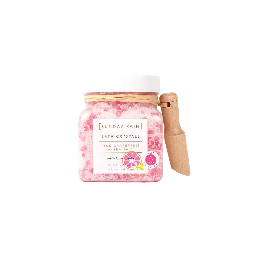 Sunday Rain Pink Grapefruit & Sea Salt Bath Crystals 500 g