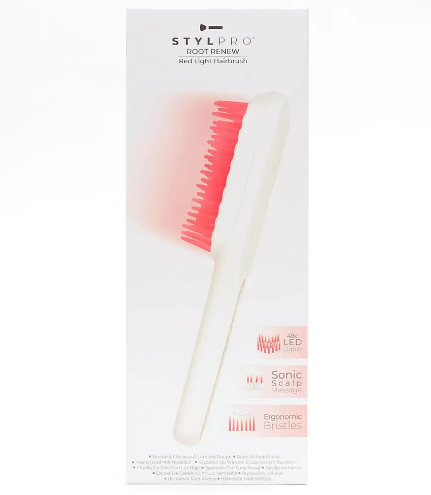 StylPro Root Renew Red Light Hairbrush White 1 stk