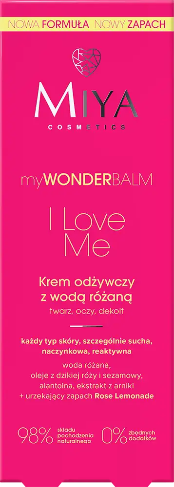MIYA Cosmetics myWONDERBALM I Love Me Nourishing Vegan Face Cream with Rose Oil 75 ml