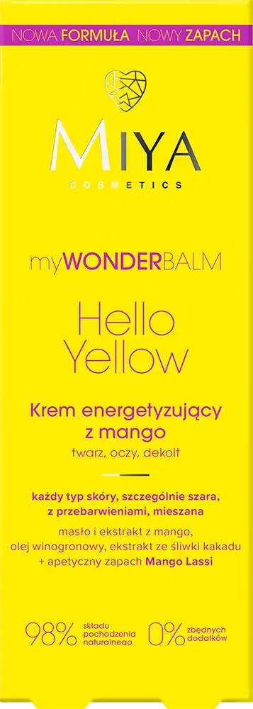 MIYA Cosmetics myWONDERBALM Hello Yellow Energizing Cream with Mango 75 ml