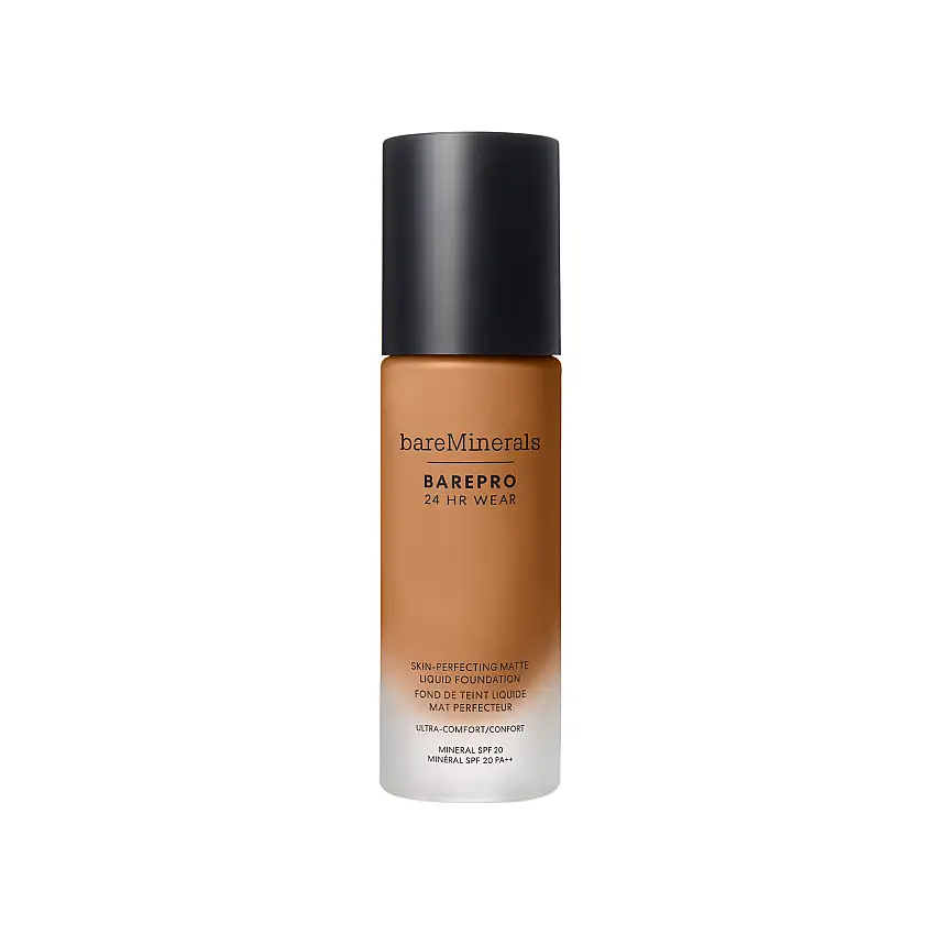 bareMinerals BAREPRO 24HR Wear Skin-Perfecting Matte Liquid Foundation Mineral SPF 20 Medium Deep 46