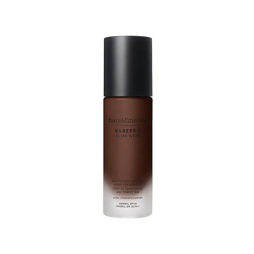 bareMinerals BAREPRO 24HR Wear Skin-Perfecting Matte Liquid Foundation Mineral SPF 20 Deep 65 Neutral