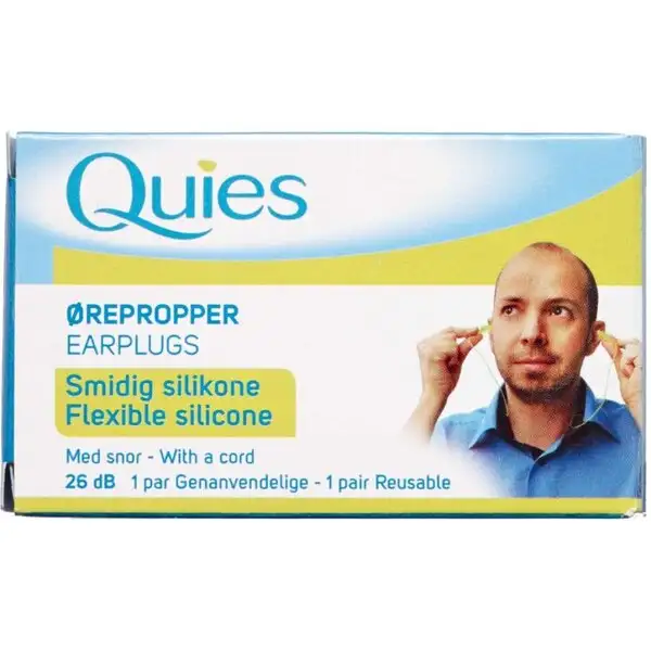 QUIES SILIKONE ØREPROPPER (26 DB)