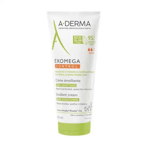 A-DERMA EXOMEGA CONTROL EMOLLIENT CREAM (200 ML)