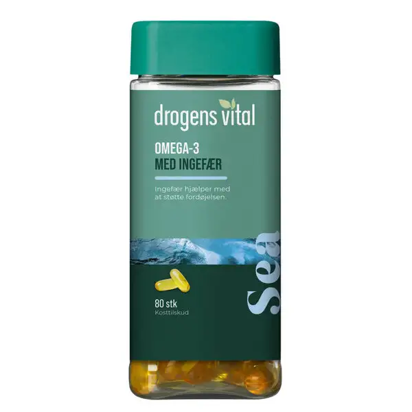 DROGENS VITAL SEA OMEGA-3 MED INGEFÆR