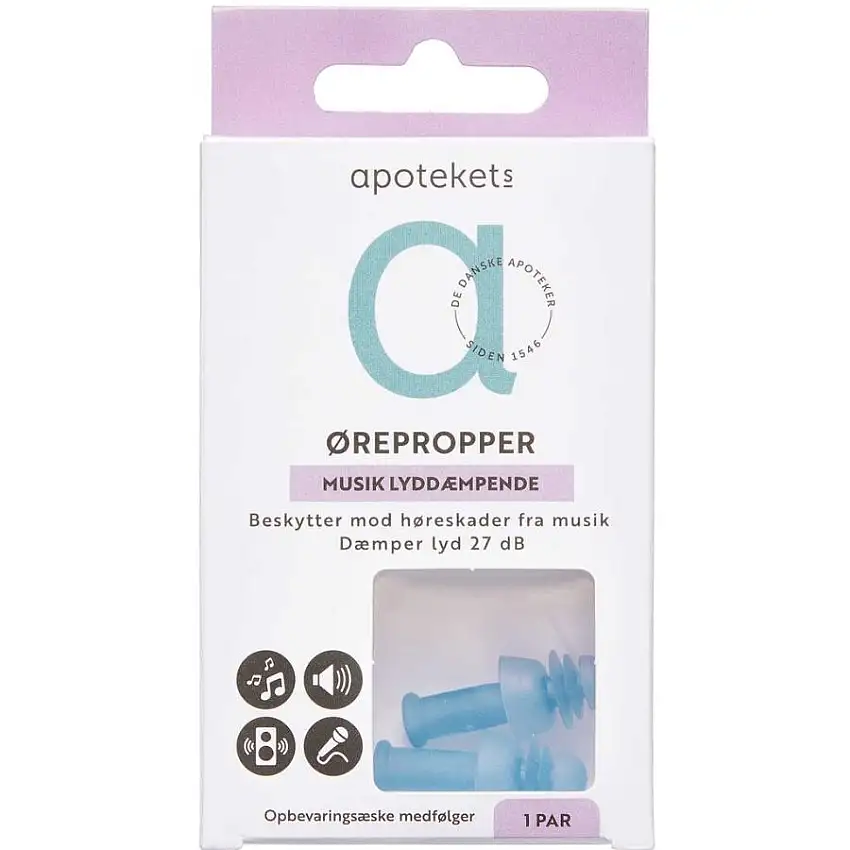 Apotekets Ørepropper Musik Lyddæmpende