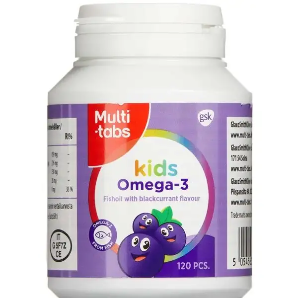 MULTI-TABS OMEGA-3 KIDS TYGGEKAPSLER