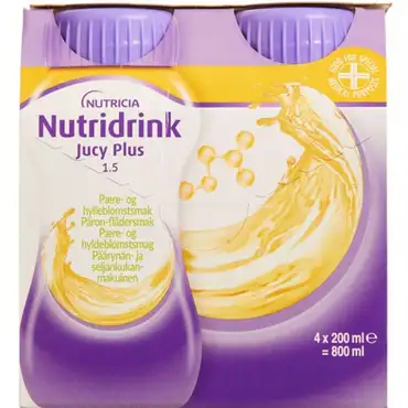 Nutridrink Jucy Plus pære-hyldeblomst