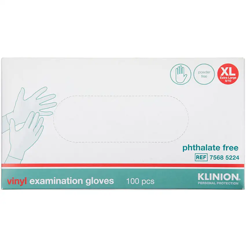 Klinion Protection Vinylhandsker Pudderfri, PHT Fri, Str. XL