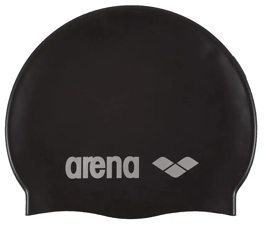 Arena Silicone Badehætte Voksen Black/Silver