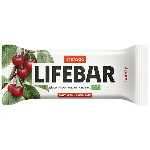 Lifebar Kirsebær Raw Økologisk | 40 gr