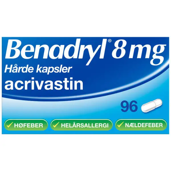 BENADRYL 8 MG 96 STK