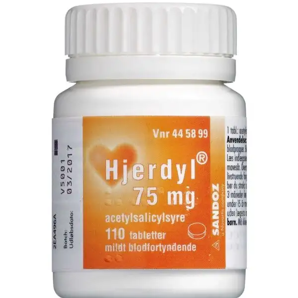 HJERDYL 75 MG 110 STK
