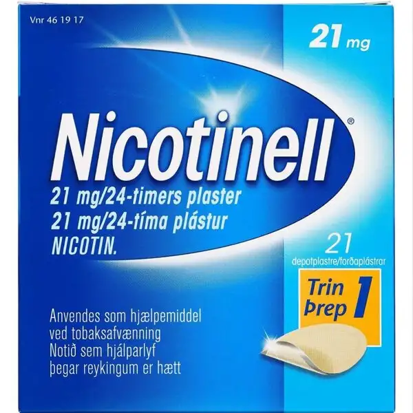 NICOTINELL 21 MG/24 TIMER 21 STK
