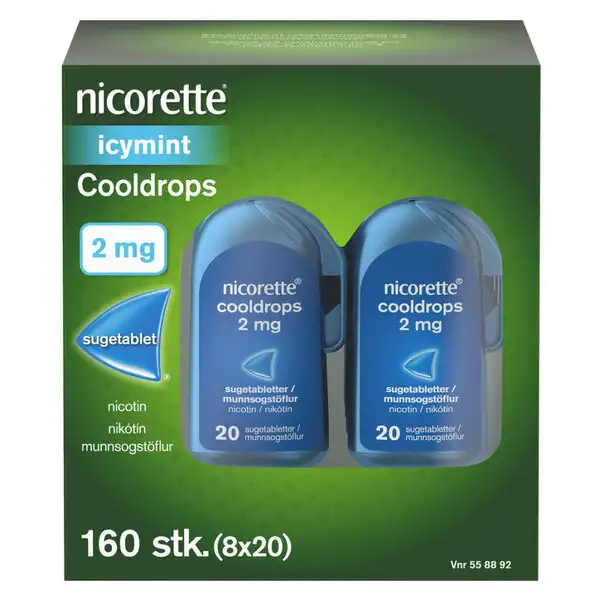 NICORETTE COOLDROPS 2 MG 8 * 20 STK