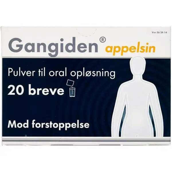 GANGIDEN PULVER TIL ORAL OPLØSNING 20 STK