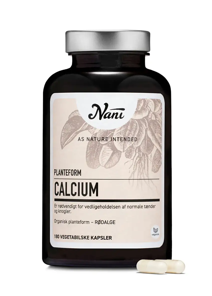 Nani Calcium på Organisk Planteform 180 kaps