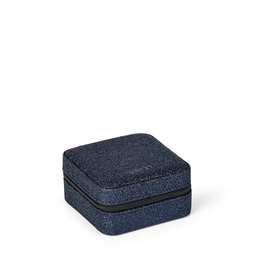 DAY ET Glitter Jewelry Square Navy Blazer