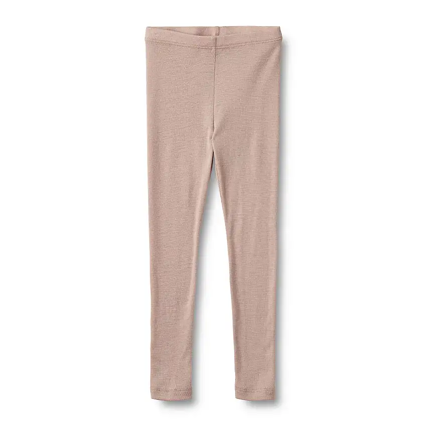 WHEAT Wool Leggings Agi Dry Rose Str 128/8 år