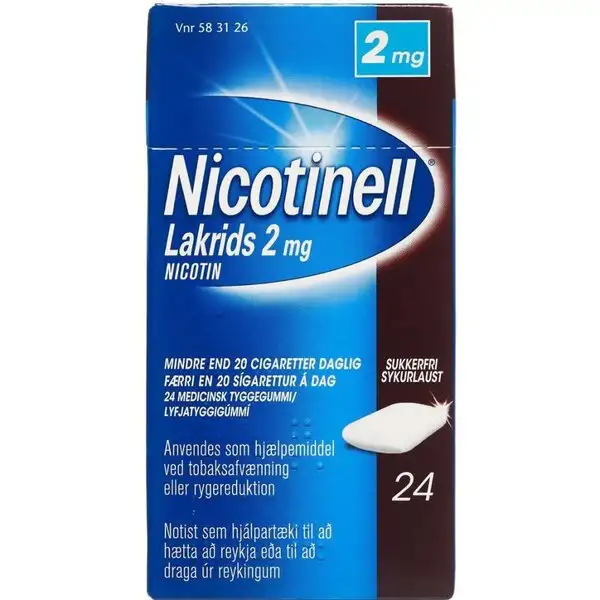 NICOTINELL LAKRIDS 2 MG 24 STK