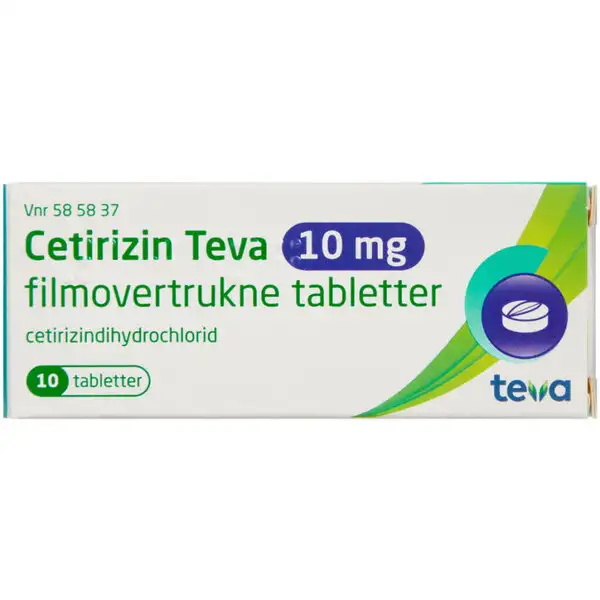 CETIRIZIN "TEVA" 10 MG 10 STK