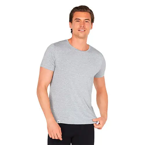 Men´s Crew Neck T-shirt lysegrå str. S