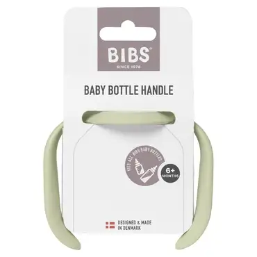BIBS baby bottle handle sage