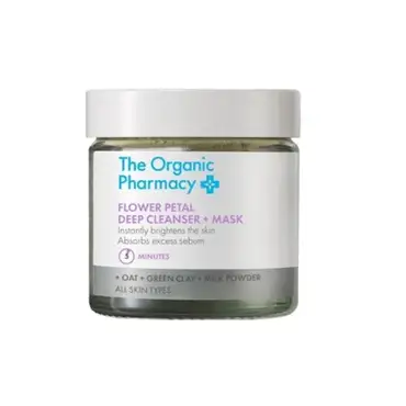 The Organic Pharmacy flower petal deep cleanser & mask